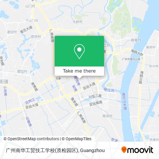 广州南华工贸技工学校(质检园区) map