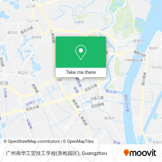 广州南华工贸技工学校(质检园区) map