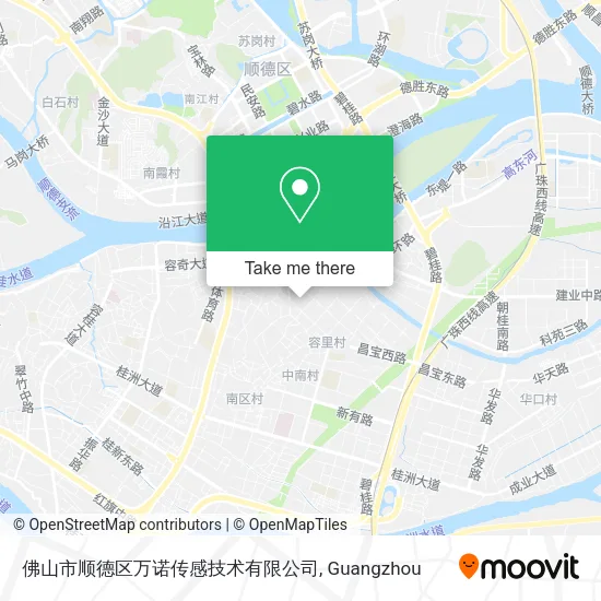 佛山市顺德区万诺传感技术有限公司 map