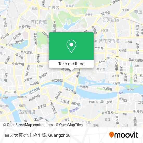 白云大厦-地上停车场 map