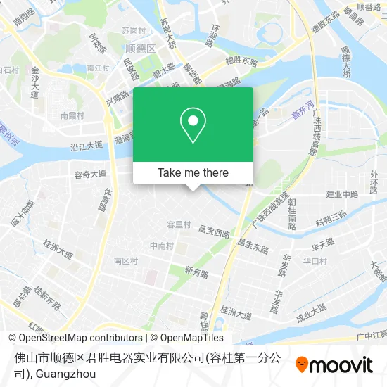 佛山市顺德区君胜电器实业有限公司(容桂第一分公司) map