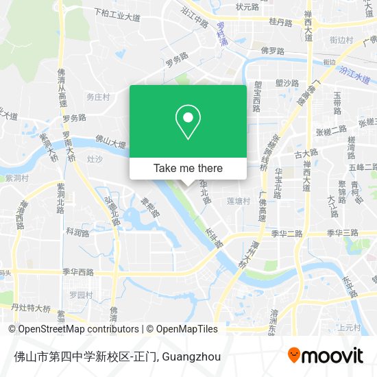 佛山市第四中学新校区-正门 map