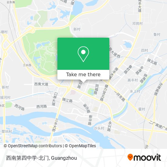 西南第四中学-北门 map