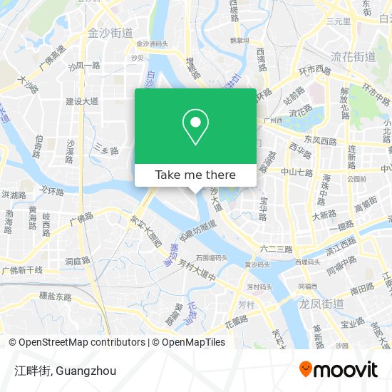 江畔街 map