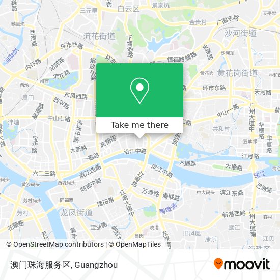 澳门珠海服务区 map