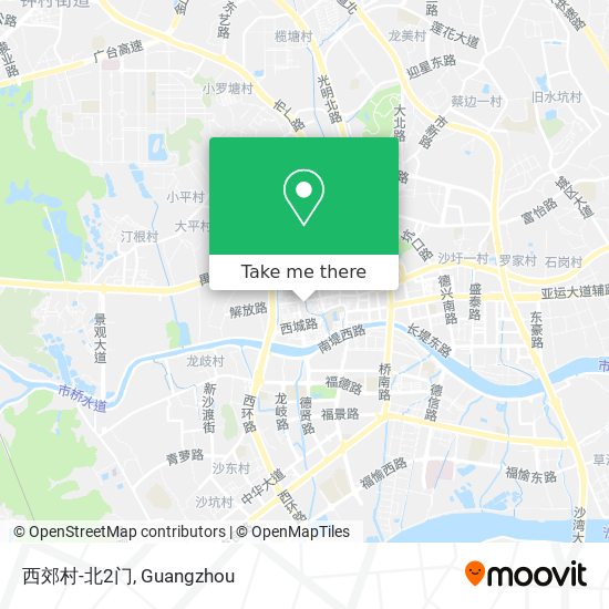 西郊村-北2门 map
