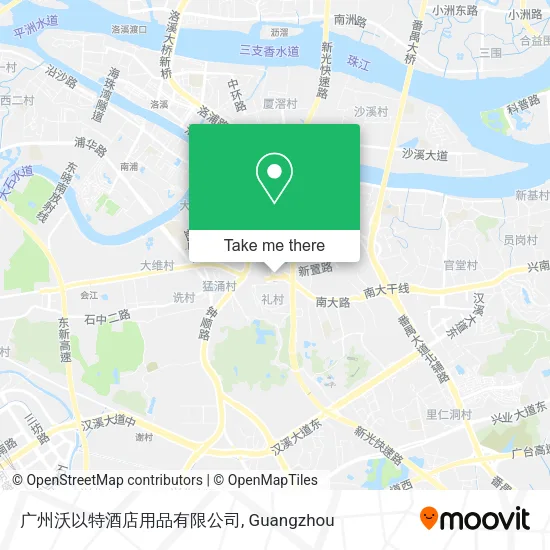 广州沃以特酒店用品有限公司 map
