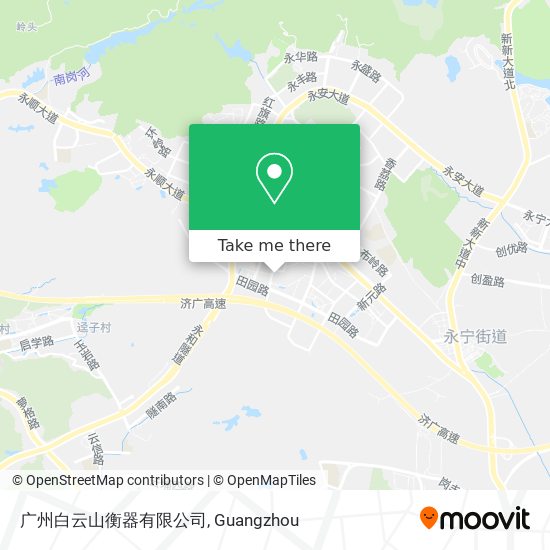 广州白云山衡器有限公司 map