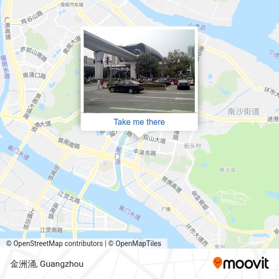 金洲涌 map