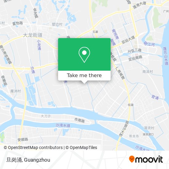 旦岗涌 map