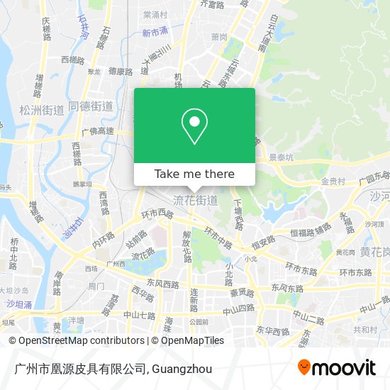 广州市凰源皮具有限公司 map