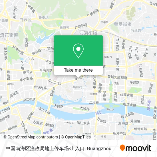 中国南海区渔政局地上停车场-出入口 map