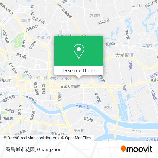 番禺城市花园 map