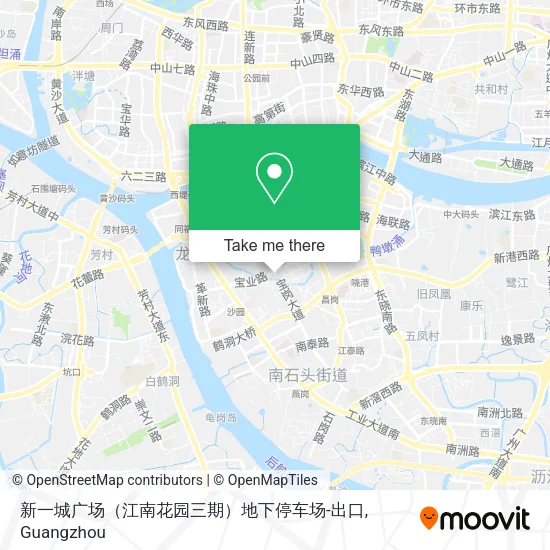 新一城广场（江南花园三期）地下停车场-出口 map