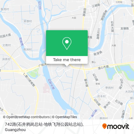 742路(石井鸦岗总站-地铁飞翔公园站总站) map