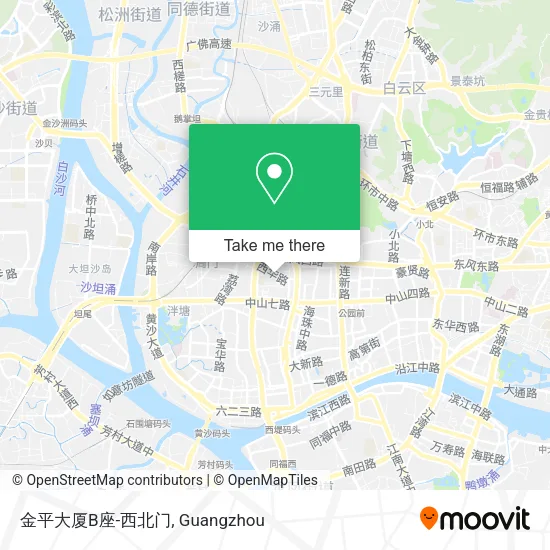 金平大厦B座-西北门 map