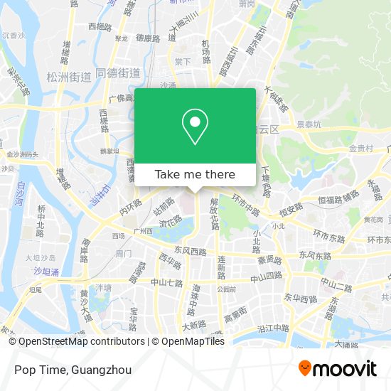 Pop Time map