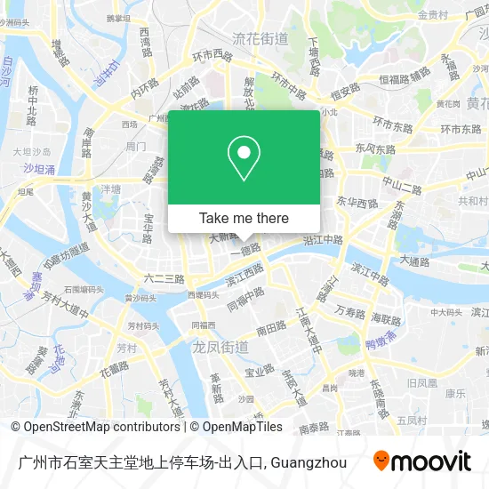 广州市石室天主堂地上停车场-出入口 map