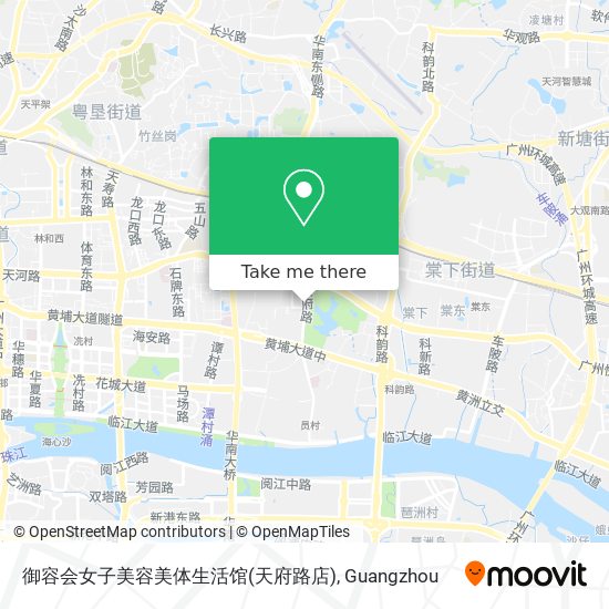 御容会女子美容美体生活馆(天府路店) map