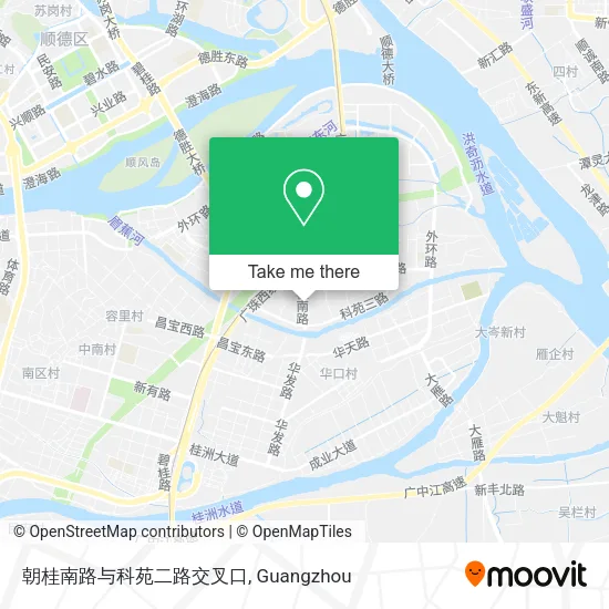 朝桂南路与科苑二路交叉口 map