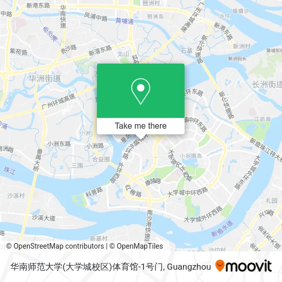 华南师范大学(大学城校区)体育馆-1号门 map
