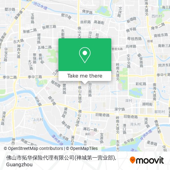 佛山市拓华保险代理有限公司(禅城第一营业部) map
