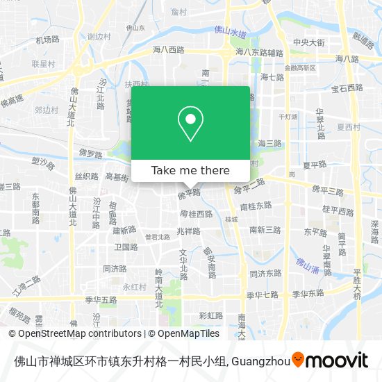 佛山市禅城区环市镇东升村格一村民小组 map