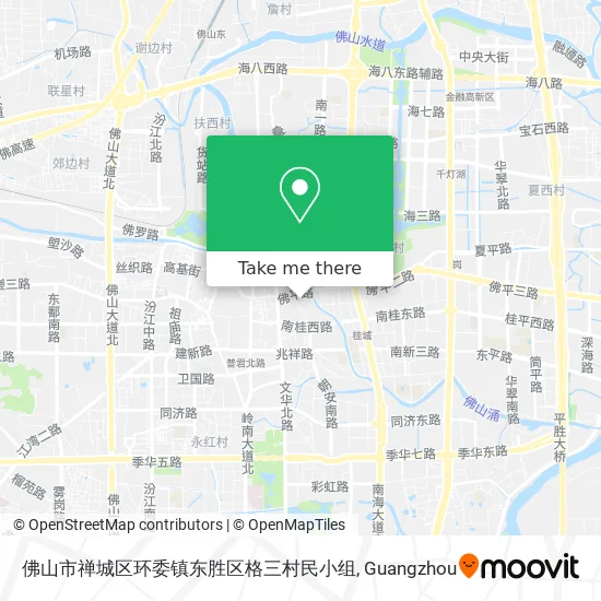 佛山市禅城区环委镇东胜区格三村民小组 map