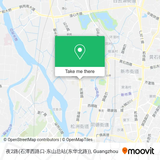 夜2路(石潭西路口-东山总站(东华北路)) map