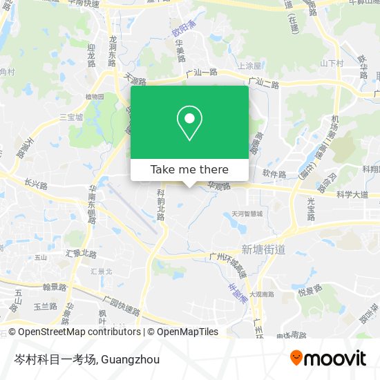 岑村科目一考场 map