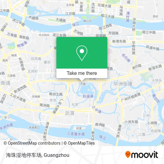 海珠湿地停车场 map