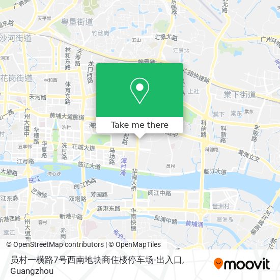 员村一横路7号西南地块商住楼停车场-出入口 map