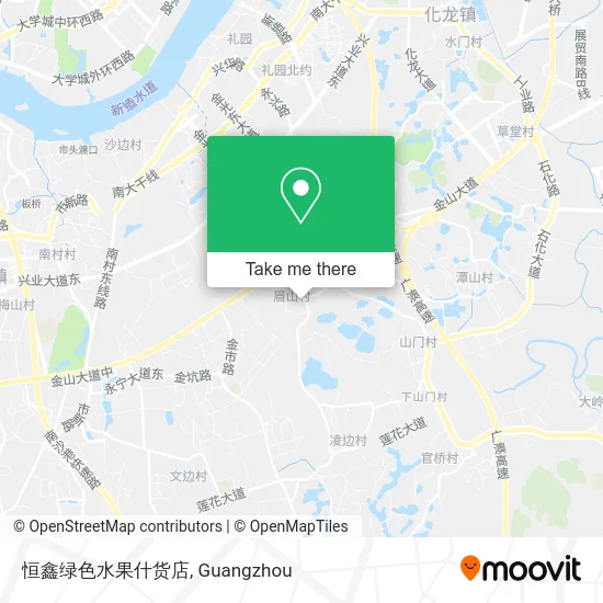恒鑫绿色水果什货店 map