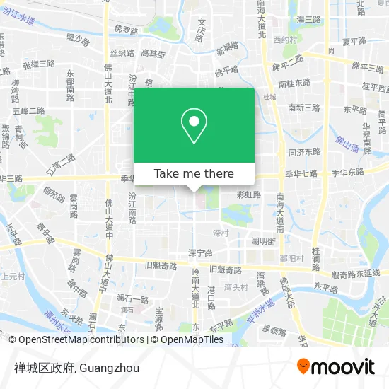 禅城区政府 map