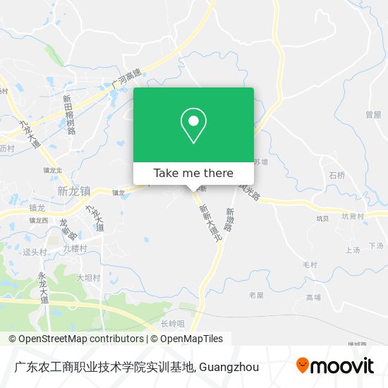 广东农工商职业技术学院实训基地 map