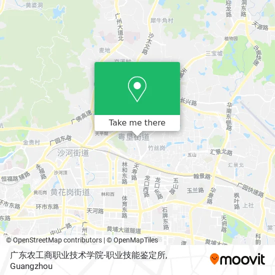 广东农工商职业技术学院-职业技能鉴定所 map