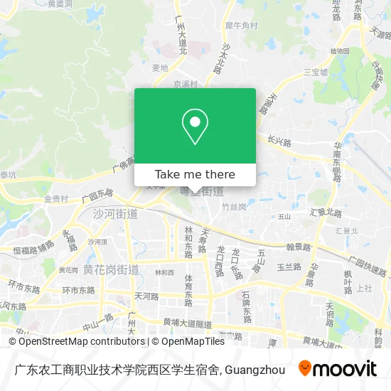广东农工商职业技术学院西区学生宿舍 map