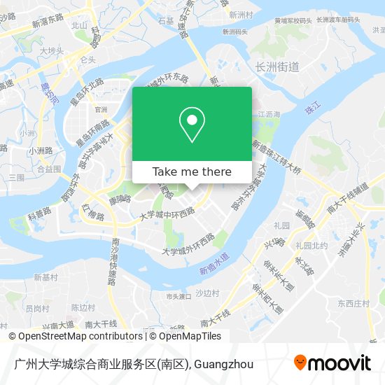 广州大学城综合商业服务区(南区) map