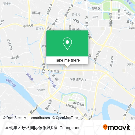 皇朝集团乐从国际傢俬城K座 map