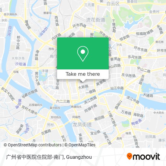 广州省中医院住院部-南门 map