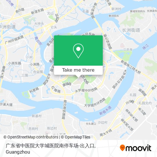 广东省中医院大学城医院南停车场-出入口 map