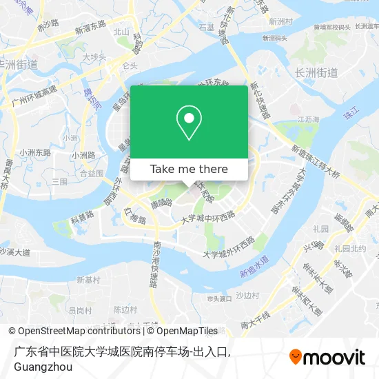 广东省中医院大学城医院南停车场-出入口 map