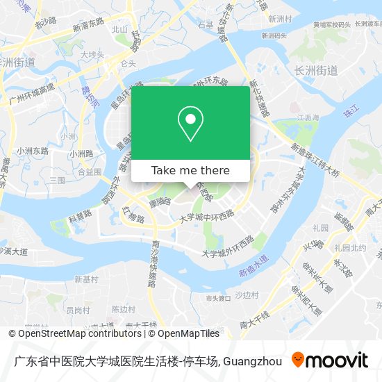 广东省中医院大学城医院生活楼-停车场 map