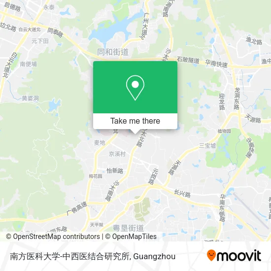 南方医科大学-中西医结合研究所 map