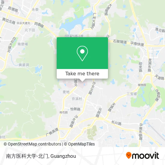 南方医科大学-北门 map