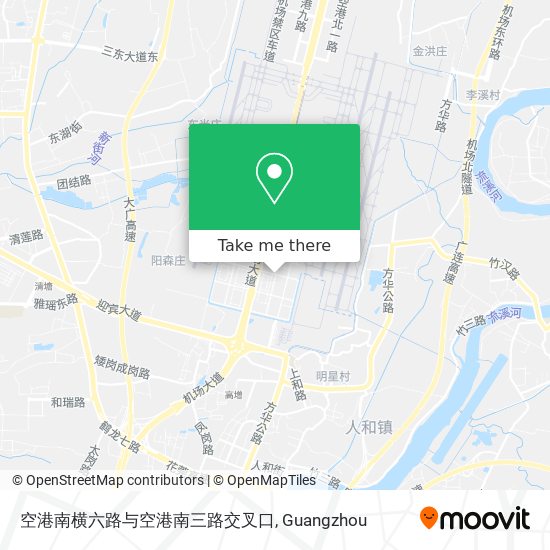 空港南横六路与空港南三路交叉口 map