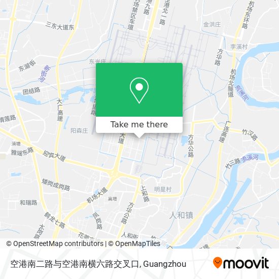 空港南二路与空港南横六路交叉口 map