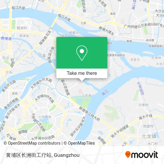 黄埔区长洲街工疗站 map
