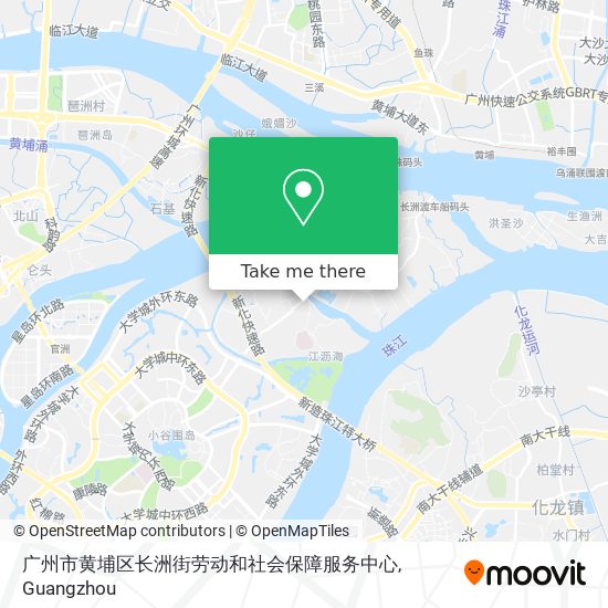 广州市黄埔区长洲街劳动和社会保障服务中心 map