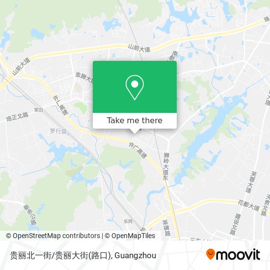 贵丽北一街/贵丽大街(路口) map